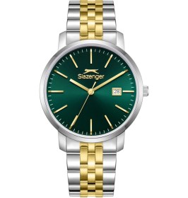Resim Slazenger Sl.09.2529.1.06 Takvimli Çelik Kasa Çelik Kordon Metalik-altın Renk Erkek Kol Saati Çok Renkli 