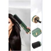 Resim Seramik Kaplama Üflemeli Fön Tarak Düzleştirici, Elektriklenme Önleyici 