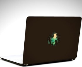 Resim Ay ve Kız Laptop Sticker 12 İnch (29X24CM) 