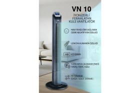 Resim Dijitsu VN10 Kule Tipi Vantilatör 3 Hızda Çalışma Seçeneği ile Sessiz ve Enerji Tasarruflu 