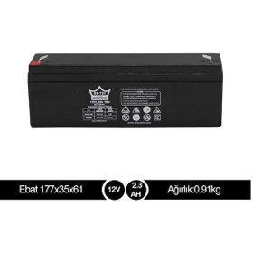 Resim Ortec 12v 2.3ah Akü Bakımsız Kuru Akü 