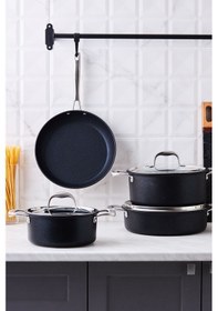 Resim Karaca Biodiamond Pro İndüksiyon Tabanlı 7 Parça Tencere Seti 