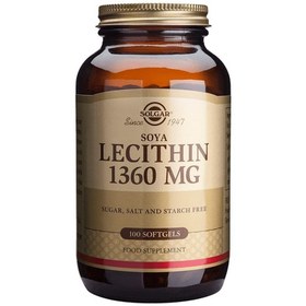 Resim Solgar Lecithin 1360 mg 100 Kapsül 