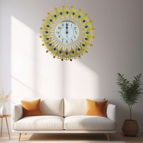Resim 1 adet Altın Detaylı Zarif Duvar Saati - Oturma Odası, Yatak Odası veya Yemek Odası için Modern Minimalist Tasarım, Mekanik Hareket, Sessiz Çalışma, Otomatik Kapanma Özelliği, Metal Çerçeve, 1 AA Pil Dahil, Şık Ev Dekorasyonu Saati|Dekoratif Duvar Saati|Şık Metal Çerçeve, Duvar Saati Dekoru 
