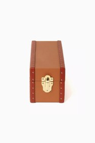 Resim Kensington İkili Deri Saat Kutusu, Kahverengi, Seyahat Çantalı Lüks Tasarım - Kahverengi 