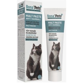 Resim Bona Pets Kediler Için Tüy Yumağı Oluşumunu Azaltıcı Sindirim Sistemi Destekleyici Malt Paste 100mg 