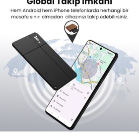Resim Hi Kart Apple Uyumlu iOS &android Takip Cihazı & Dijital Kartvizit Siyah Tekli Paket 