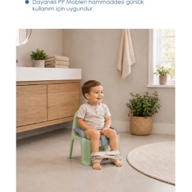 Resim Babyjem Afacan Lazımlık Soft Yeşil Ergonomik Tasarım ve Kolay Temizlik Özellikli 