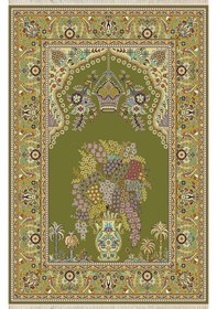 Resim Dijital Baskılı, Yıkanabilir, Yumuşak Dokulu Çocuk Ve Yetişkin Seccade S-dot-n114-3 Yeşil 