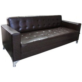 Resim Koltukstilim Terza Deri Üçlü Kanepe Siyah 