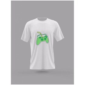 Resim Konsol Tasarımı Gamer Sticker Baskılı T-Shirt 