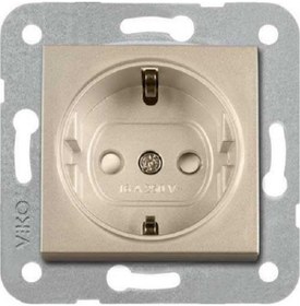 Resim Viko Artline Novella-Trenda Bronz Çocuk Korumalı Çerçevesiz Topraklı Priz 