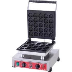 Resim Işıkgaz Silverinox Elektrikli Tekli Kalpli Bubble Waffle Makinesi SLVR-B20 