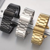 Resim TTISHEI Paslanmaz Çelik Akıllı Saat Kayışları for apple Watch Ultra/SE/9/8/7/6/5/4/3/2/1 (38mm-49mm) ile Uyumlu - Dayanıklı Değiştirme Kayışı, Suya Dayanıklı Değil 