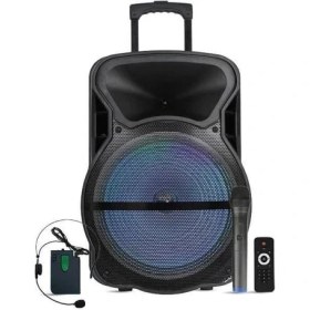 Resim Westa WAP-15503ET 15" El - Yaka Mikrofonlu 300 W Taşınabilir Bluetooth Hoparlör 