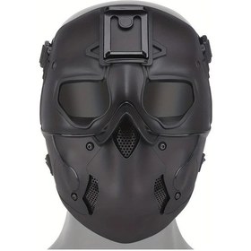 Resim Maxaccess Erkekler İçin Siyah Ayarlanabilir Omuz Askılı Havalandırmalı Tam Yüz Maskesi Siyah 