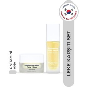 Resim Cilt Tonu Dengeleyici Ve Leke Karşıtı Bakım Seti - Aha Ve C Vitamini Içerikli Krem & Serum 