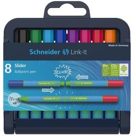 Resim Schneider Link-It Slider Xb Tükenmez Kalem 8 Li Set Sct928 