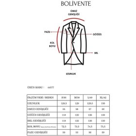 Resim Kuşaklı Oversize Kaşe Kaban Siyah 