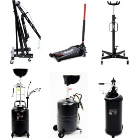 Resim Worldforce 6'lı Set 1,5 Ton Vinç ve 3ton Kriko ve 100 Lt Yağ Çekme ve 100 Lt Yağ Boşaltama ve 500 kg Şanzıman Kriko ve 18 Lt Şanzıman Turlu Yağ Pompası 