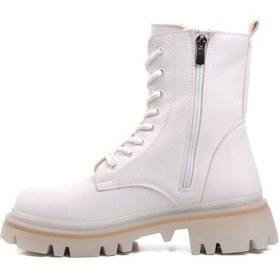 Resim Aspor Beyaz İçi Polarlı Kadın Bot Beyaz 