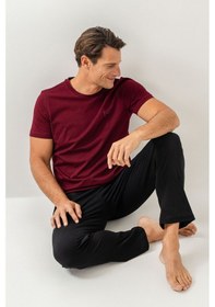 Resim Arnetta Erkek Bordo Pijama Takımı Ar3696-s-v2 Bordo 