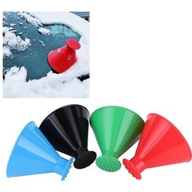 Resim Vkemall Araç Camları İçin Çok Amaçlı Buz Ve Kar Silici - Dayanıklı Plastik, Konik Tasarım, Hızlı Temizleme, Fincan Özelliği Kırmızı, Mavi, Siyah, Yeşil - 4 Adet 