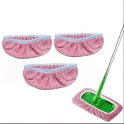 Resim 4'lü Paket Süper Emici Yeniden Kullanılabilir Paspas Pedleri - Banyo, Mutfak, Cam ve Ahşap Zeminler için Çok Amaçlı Mikrofiber Dikdörtgen Temizlik Bezleri, Yüksek Emicilikli Malzeme ile Islak & Kuru Zemin Temizliği, Oyma Desen Tasarımı 