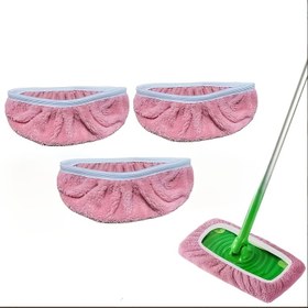 Resim 4'lü Paket Süper Emici Yeniden Kullanılabilir Paspas Pedleri - Banyo, Mutfak, Cam ve Ahşap Zeminler için Çok Amaçlı Mikrofiber Dikdörtgen Temizlik Bezleri, Yüksek Emicilikli Malzeme ile Islak & Kuru Zemin Temizliği, Oyma Desen Tasarımı 