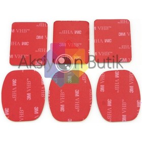 Resim Aksiyon Kamera - 3 Düz 3 Eğimli 3m Yapışkan Bant 