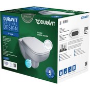 Resim Duravit D-code Rimless® Asma Klozet Seti (KLOZET KAPAĞI DAHİL), 45703900a1 