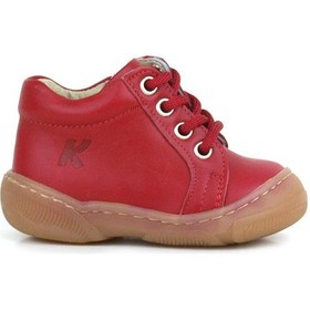 Resim Anatomik Yumuşak Hakiki Deri Fermuarlı Kırmızı Bebek Bot Ayakkabı Kırmızı 