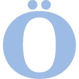 Resim Karton Harf Banner Mavi Ö 