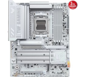Resim Verto Asus Tuf Gamıng B850-PRO Wıfı7 W Neo, 4xddr5, 3x M.2, Hdmı, Dp, Type-C, Wi-Fi 7, Bluetooth V5.4, Am5 Soket Gamıng Anakart 