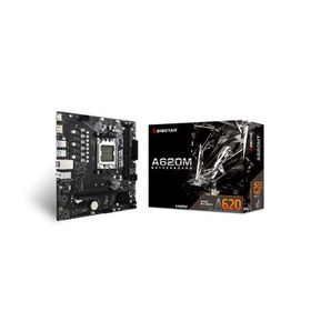 Resim Biostar A620MT-E AMD AM5 DDR5 6000Mhz HDMI DP 1xM2 mATX 2XDIMM,128GB MAX 
