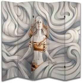 Resim Kadın Temalı Özel Tasarım Paravan Room Divider PRV1240, 180 x 180 