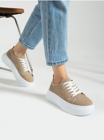 Resim Alemdar Shoes LOLA Vizon Kot Kadın Sneakers 