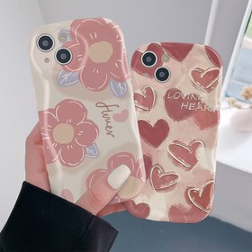 Resim Kırmızımi 9A 9C 9T 10 10C 12 12C 13C Note 8 9 10 11 12 13 Pro 5G için Şanslı Şok Emici Yumuşak Tampon Kılıf - Popüler Çiçekler Elemanıyla Zarif Koruyucu Kılıf 