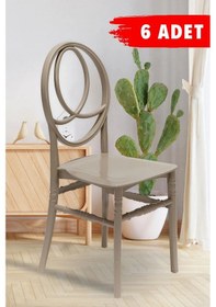 Resim 6 Adet Phoenix Cappucino Sandalye / Balkon-bahçe-mutfak 