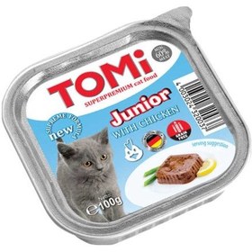 Resim Tomi Junior Tavuk Etli Pate Yavru Kedi Yaş Maması 100 G 