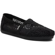 Resim Espadril / Keten Kadın 10016254 Toms Moroccan Crochet Wm Aclass Black Siyah 