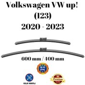 Resim Volkswagen Vw Up 123 2020 2021 2022 2023 Uyumlu Ön Cam Muz Tipi Silecek Süpürgesi Seti 600/400mm Silbak 