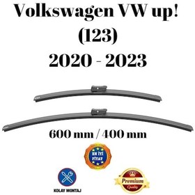 Resim Volkswagen Vw Up 123 2020 2021 2022 2023 Uyumlu Ön Cam Muz Tipi Silecek Süpürgesi Seti 600/400mm Silbak 