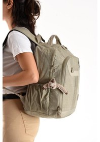 Resim Baginn Unisex Sırt Çantası 40 30 Cm Okul Çantası Günlük Spor Çantası Klinkır Kumaş Hafif Çok Cepli Su İtici Mavi 