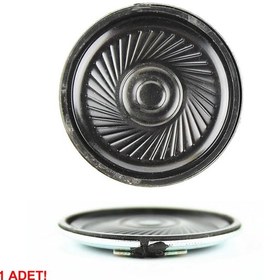 Resim İnce 4cm 50 Ohm 0.5W Hoparlör Yuvarlak Speaker 40mm 0.5 Watt Ses 