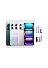 Resim İnfinix Hot 50i Mor Arka Cam Kapak Pil Kapağı Tamir Set B7000 Set Mor 