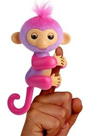 Resim Tuncel Store Fingerlings İnteraktif Bebek Maymun Dokunmaya Tepki Veriyor - 70+ Ses Ve Tepki - Charli (Mor) 
