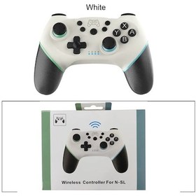 Resim Beyaz- Yükseltilmiş Versiyon Bluetooth Kablosuz Kumanda Uyumlu Nintendo Switch Pro Gamepad Uyumlu Nintendo Oyun Joystick 