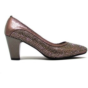 Resim Beety Akyn23.9171 Platın Kadın Taşlı Topuklu Ayakkabı Platin 