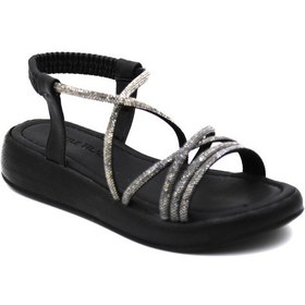 Resim Castle Black 35250-1 Kadın Sandalet Siyah 